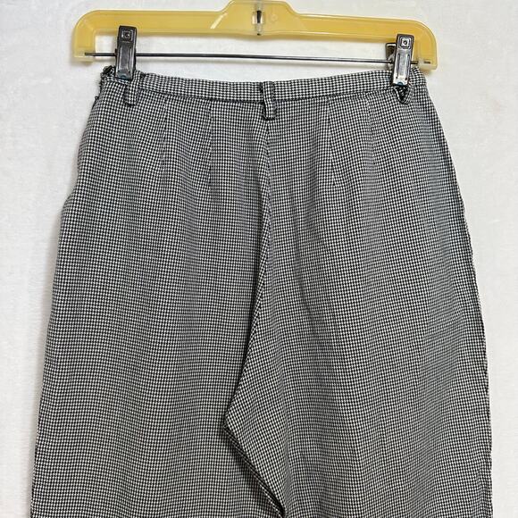 GAP‎ Women's 6 High Rise Trousers Pants Retro Wide Leg 60s Costume Checkered - Picture 7 of 9